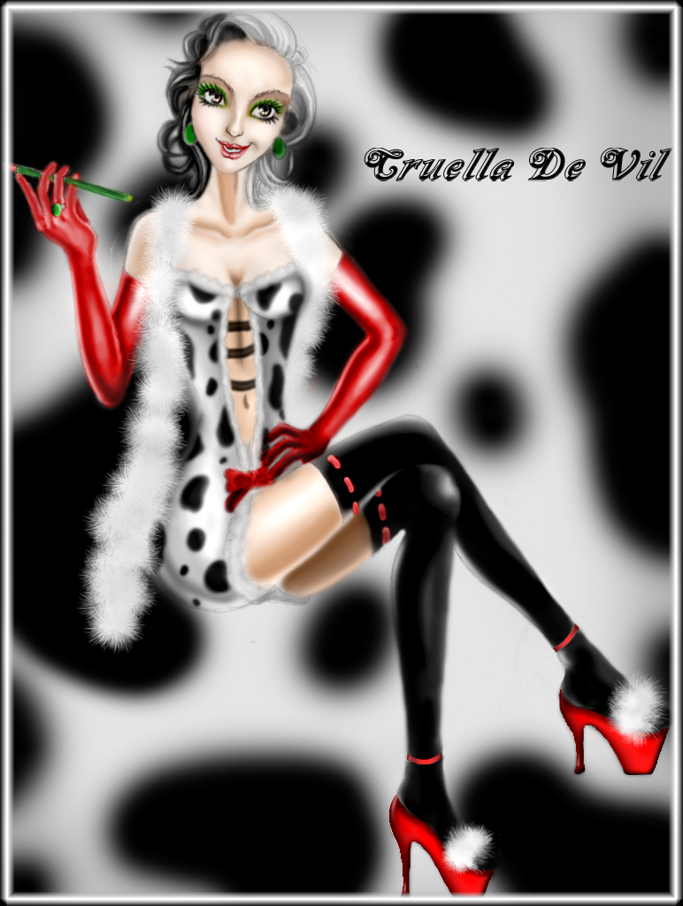 Cruella De Vil Pin Up Style