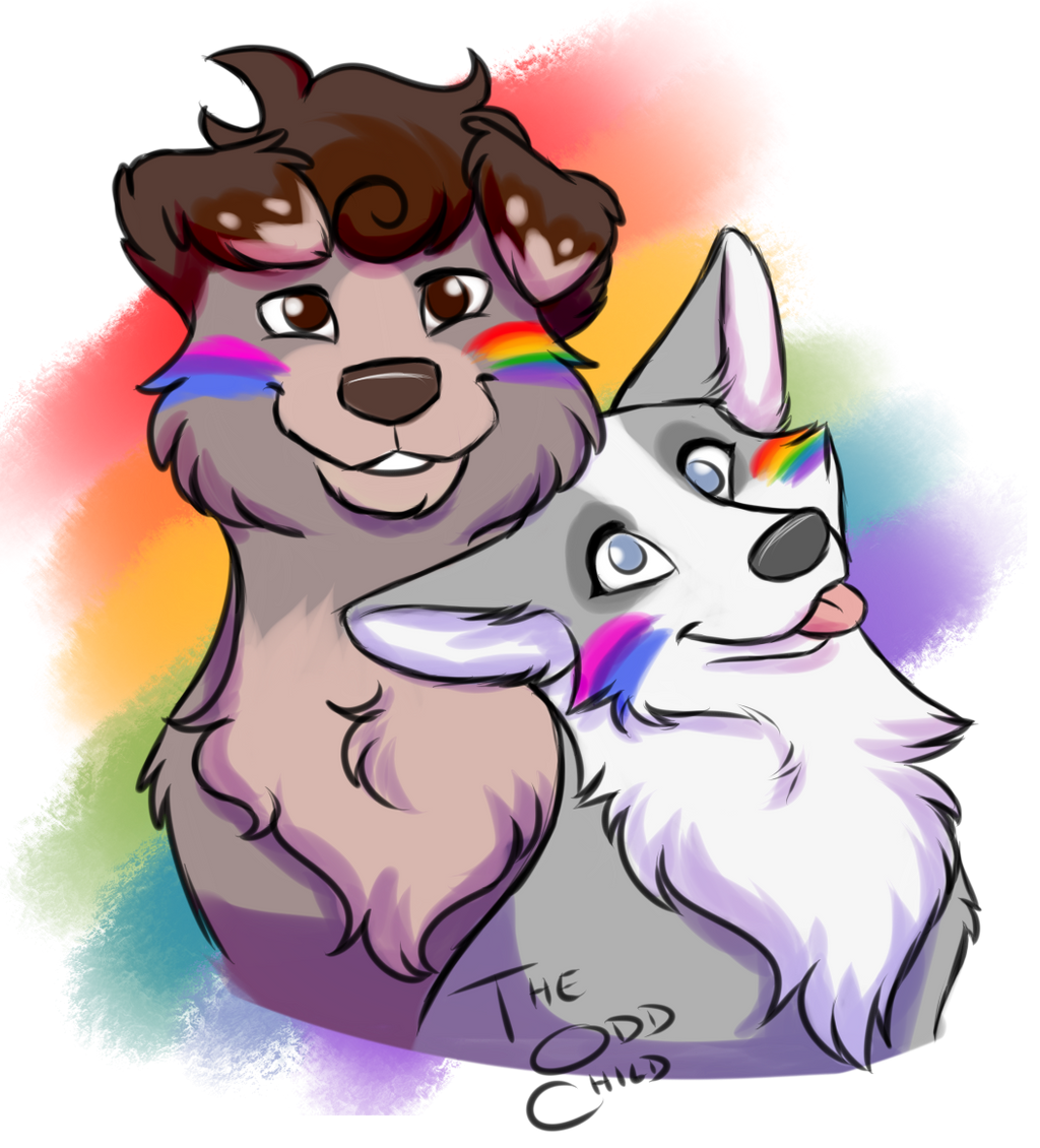 Doofy pride doggos