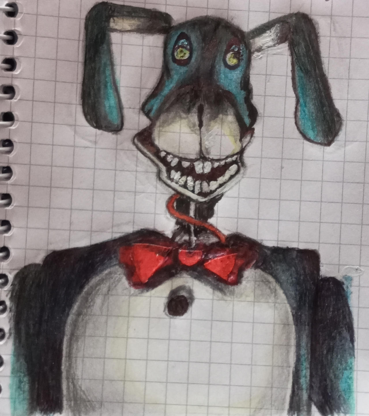 I tried to draw Bon from The Walten Files by 07User on DeviantArt