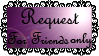 Request For Friends Only stamp