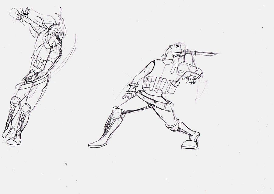 Zero-Female version-Action poses 2 by OcAmee on DeviantArt