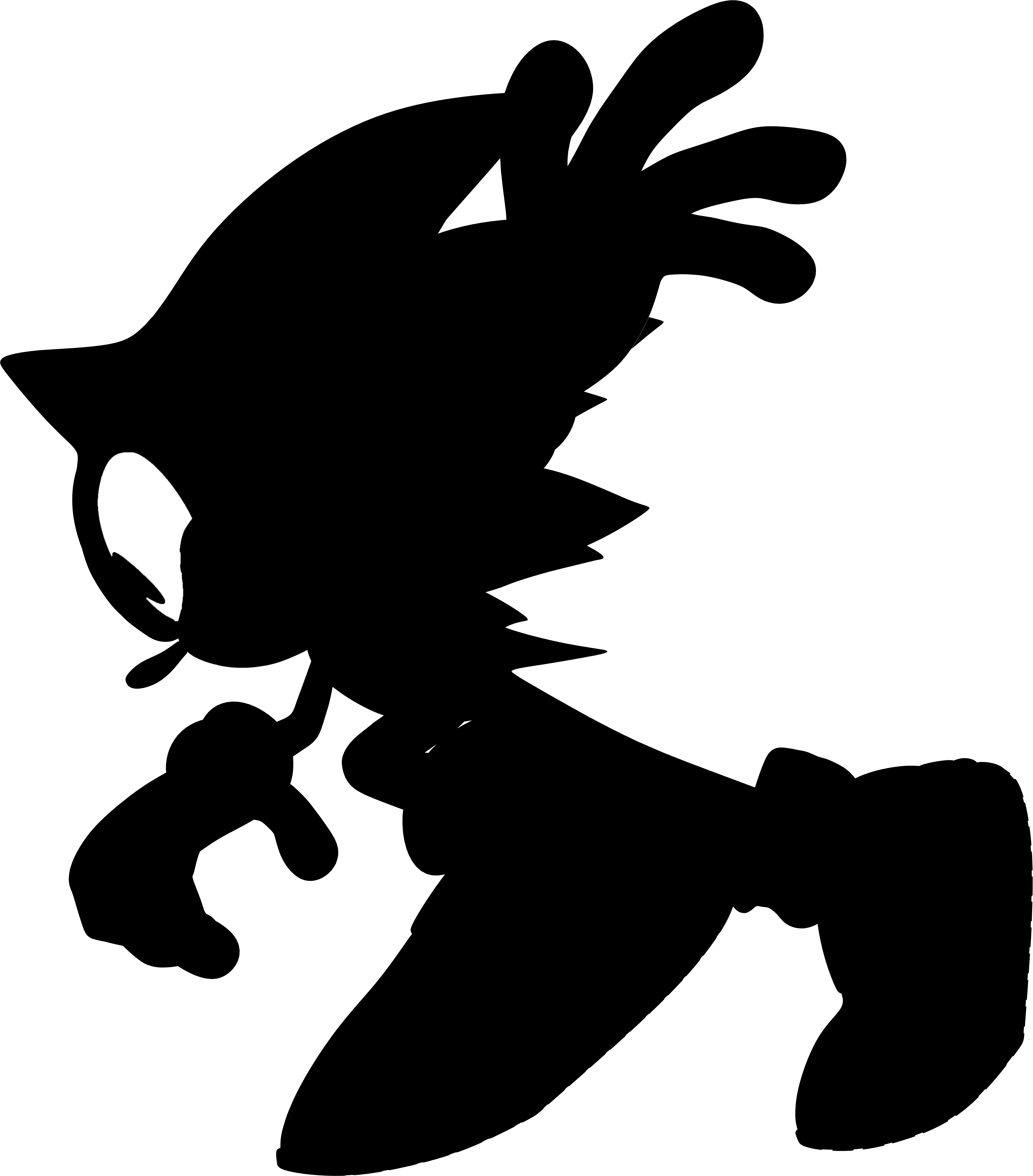 Dark Sonic Outline by grim-zitos on DeviantArt