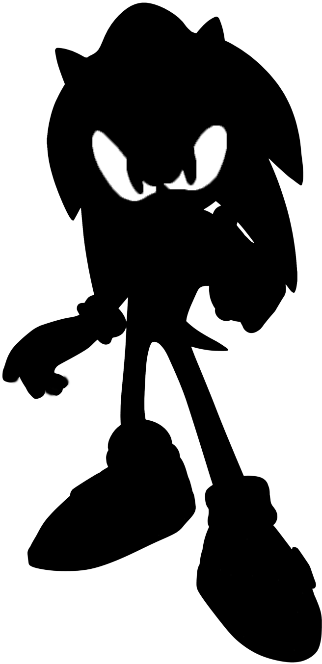 Dark Sonic Outline by grim-zitos on DeviantArt