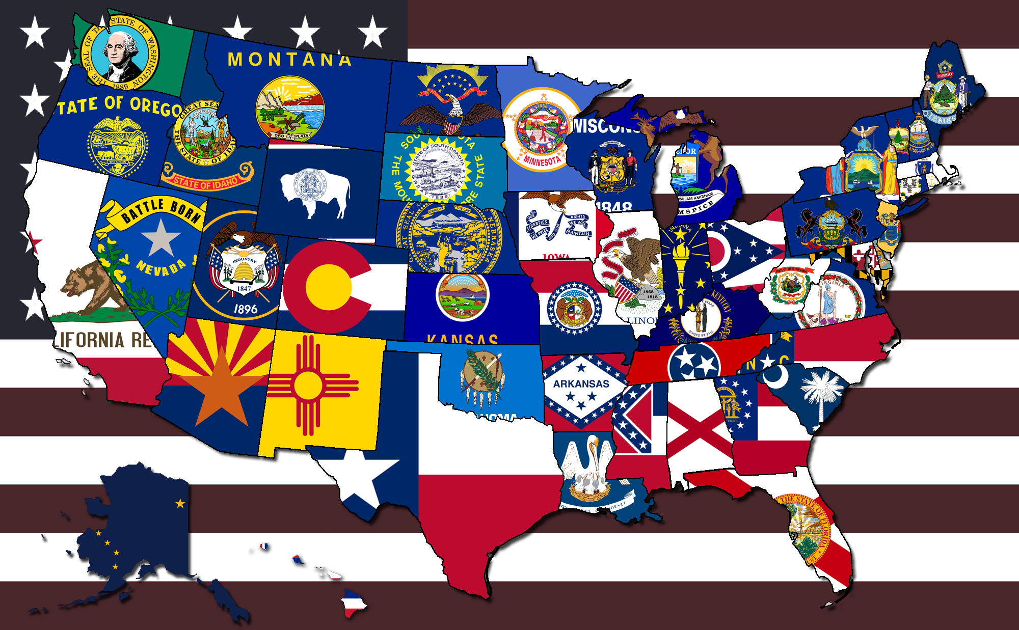 Сколько штатов на флаге. Флаги Штатов США. Флаги 50 Штатов США. Штаты США флаги и гербы. Флаги штатовамрики.