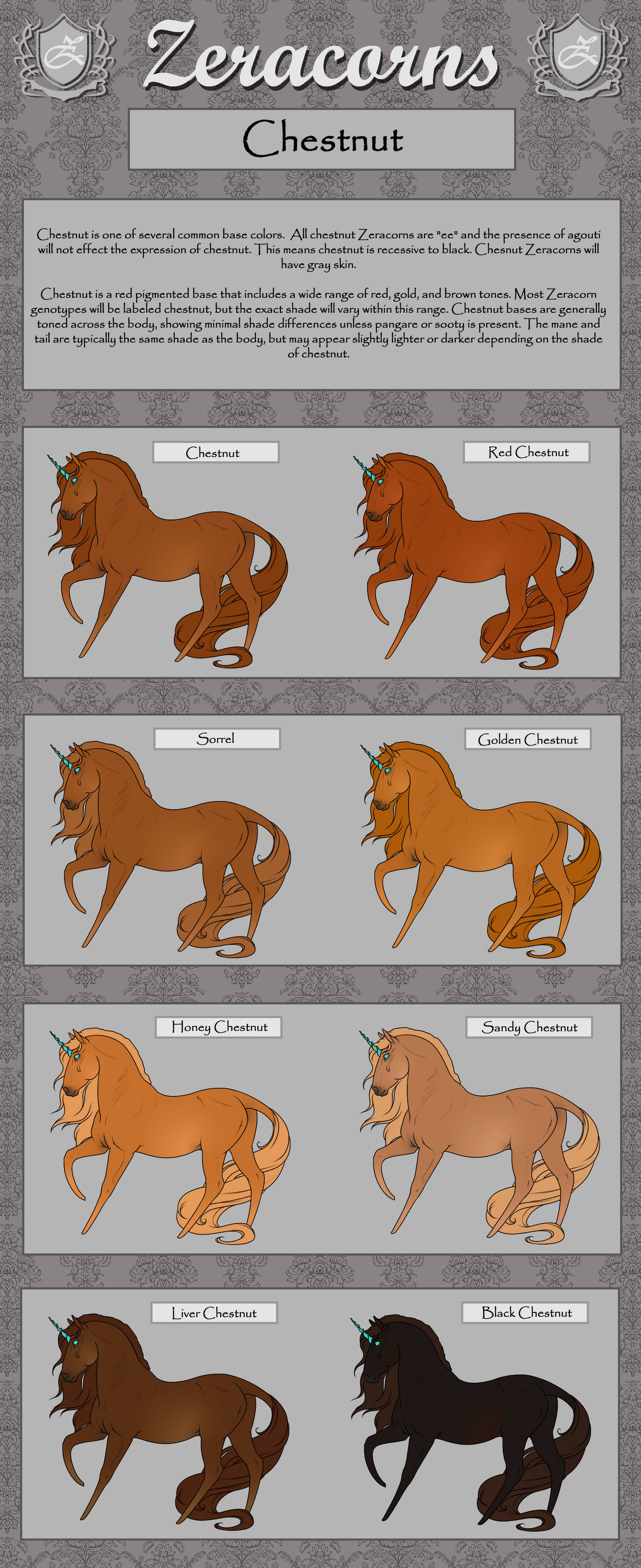 Cheastnut Color Color Guide - Chestnut by ZeracornsOfficial on DeviantArt