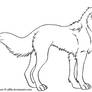 Free wolf lineart