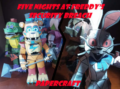 PAPERMAU: Five Nights At Freddy`s - Wet Floor Robot Paper Model by