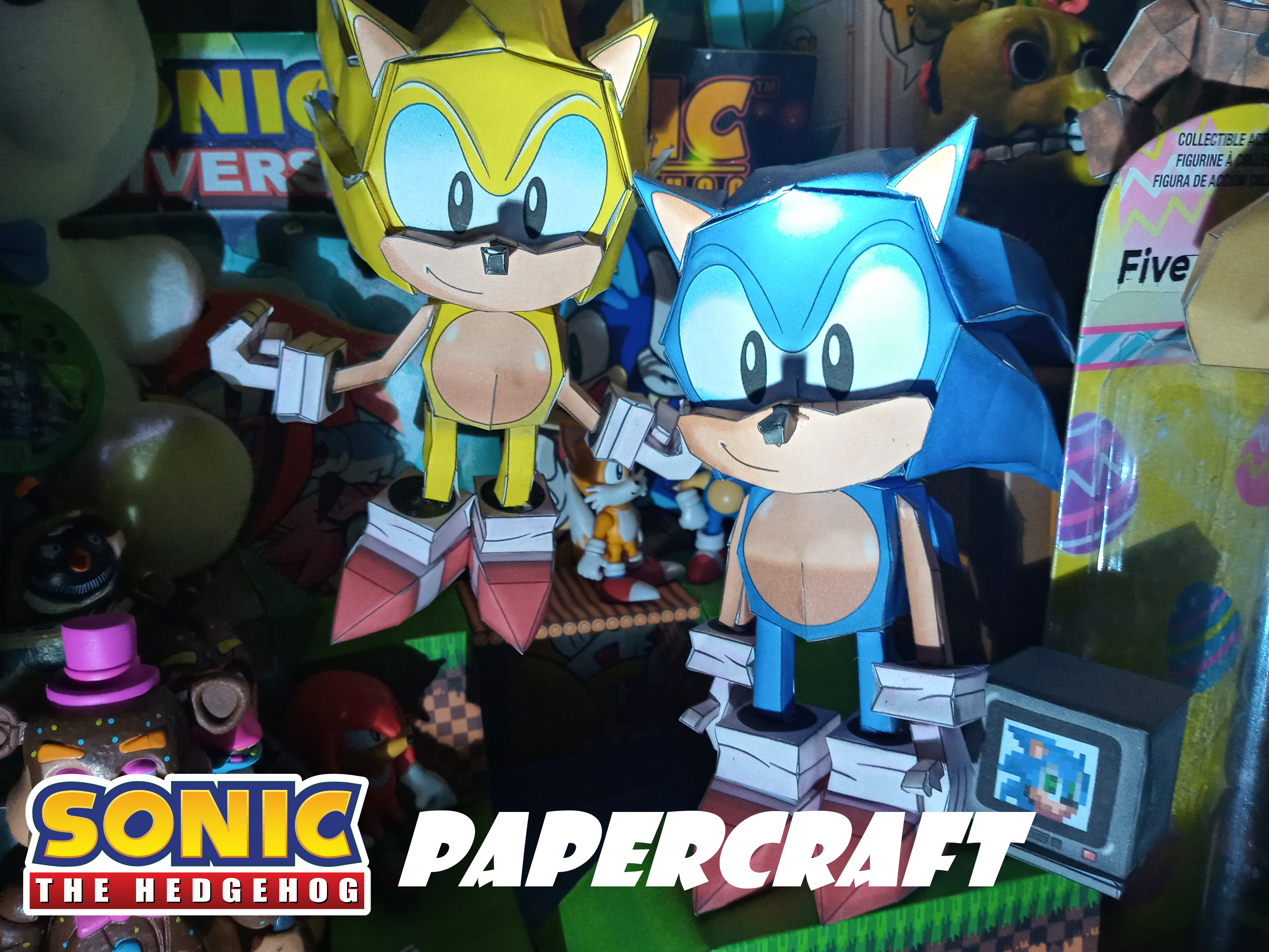 Sonic papercraft - Sonic Boom Version by augustelos on DeviantArt