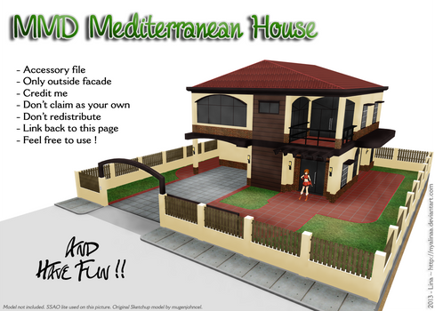 MMD Mediterranean House Stage [DL]