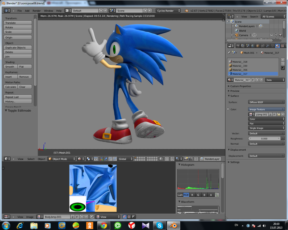 Sonic 06 Rig Rwitter Sonic 2006 Models Rigging by Mike9711 on DeviantArt