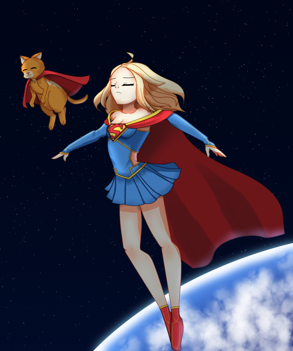 Super girl flying high by 0binobi on DeviantArt