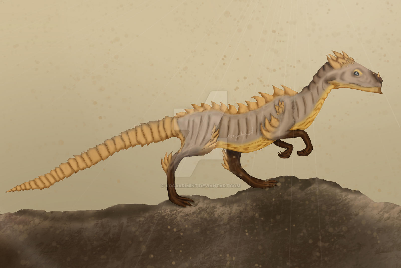 Desert Raptor Dragon by kogakrimint on DeviantArt