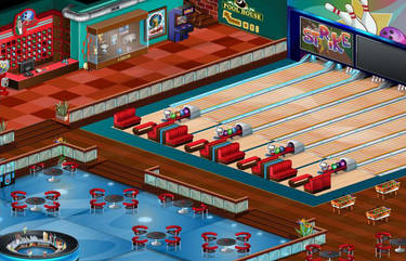 Bowling Saloon Environment Design and Animation