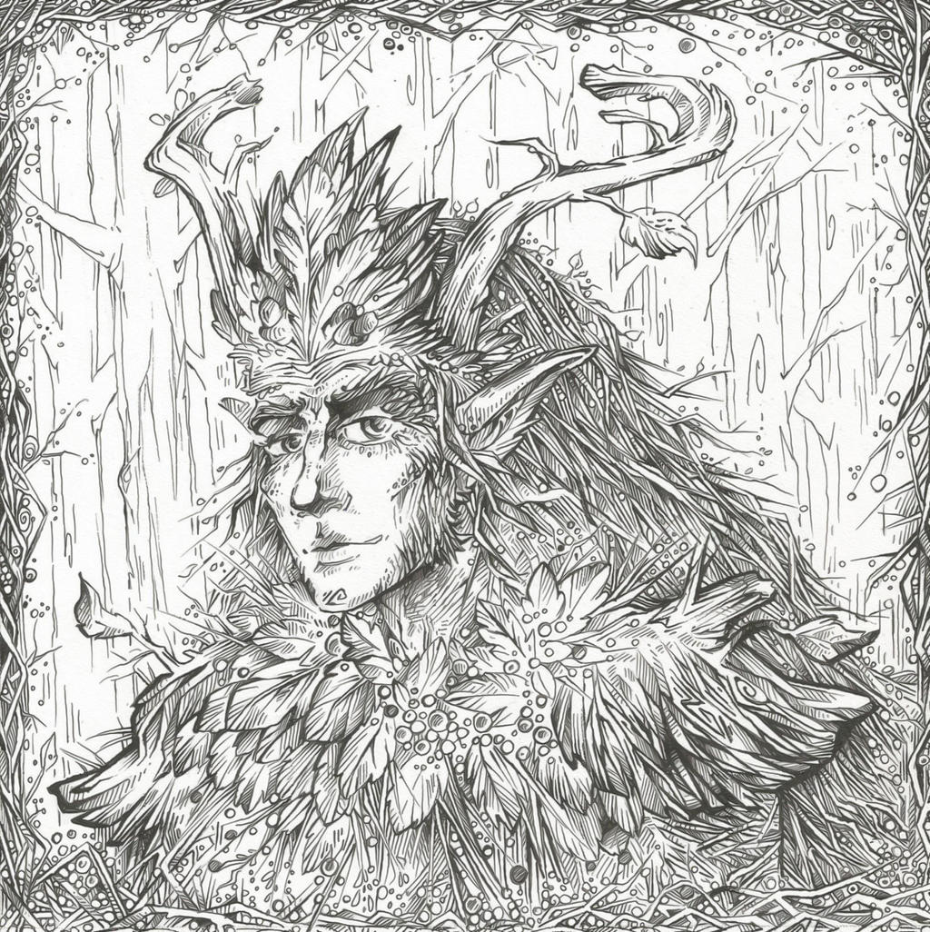 Oberon (Line art) by Taski-Guru