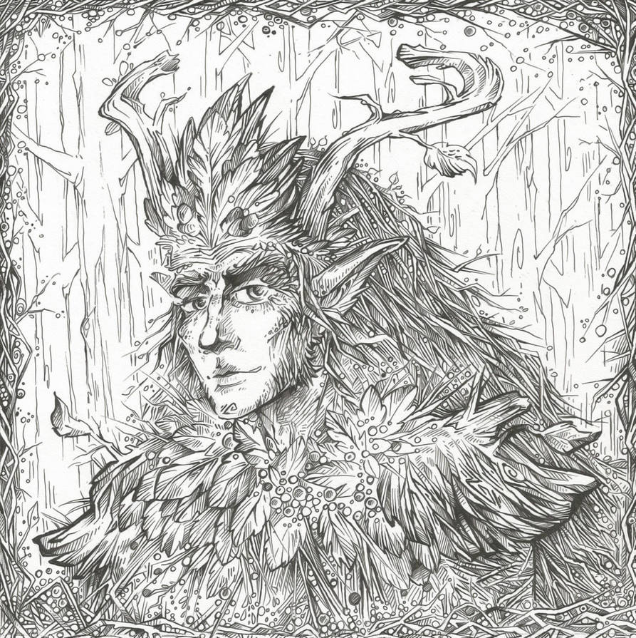 Oberon (Line art) by Taski-Guru