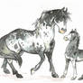 Horse (Mother and Child) Adopt #13 (8$) [SOLD]
