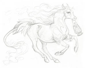 Night mare (custom adopt) (sketch)
