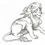 Lion adopt (line art)