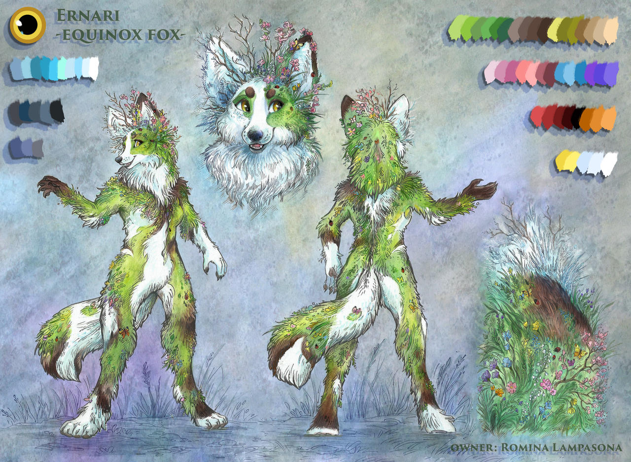 Ernari (equinox fox) reference by Taski-Guru on DeviantArt