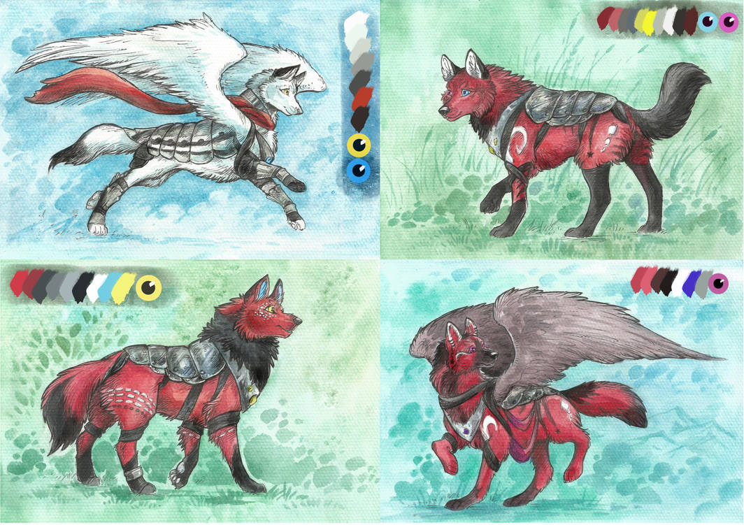 Fantasy wolves by Taski-Guru on DeviantArt