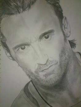 Hugh Jackman Pencil Sketch