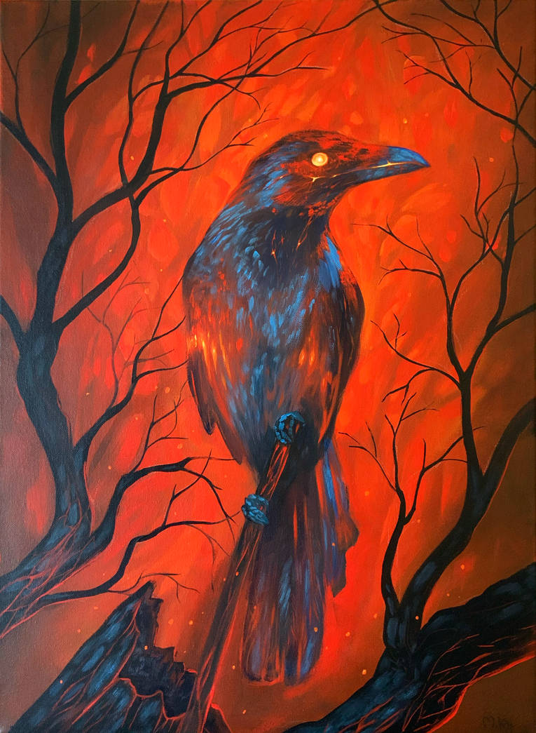 Fire Raven Color Fire Raven by littleCandySpider on DeviantArt