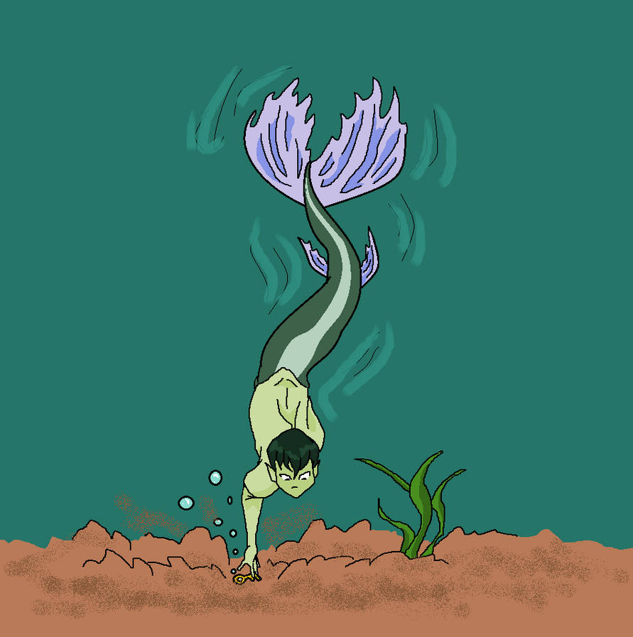 Merboy Coloured by zealousshadow on DeviantArt