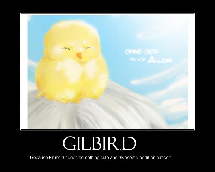 Gilbird motivational poster