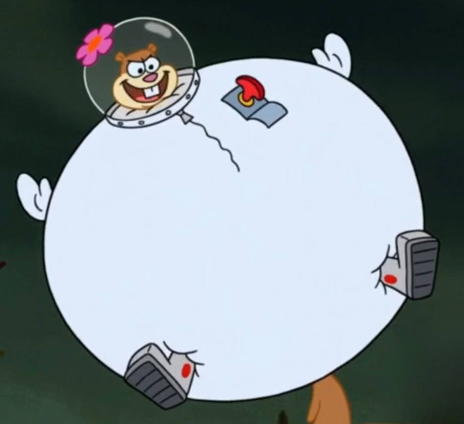 Sandy Cheeks Suit Inflation by SpenserMarple23 on DeviantArt