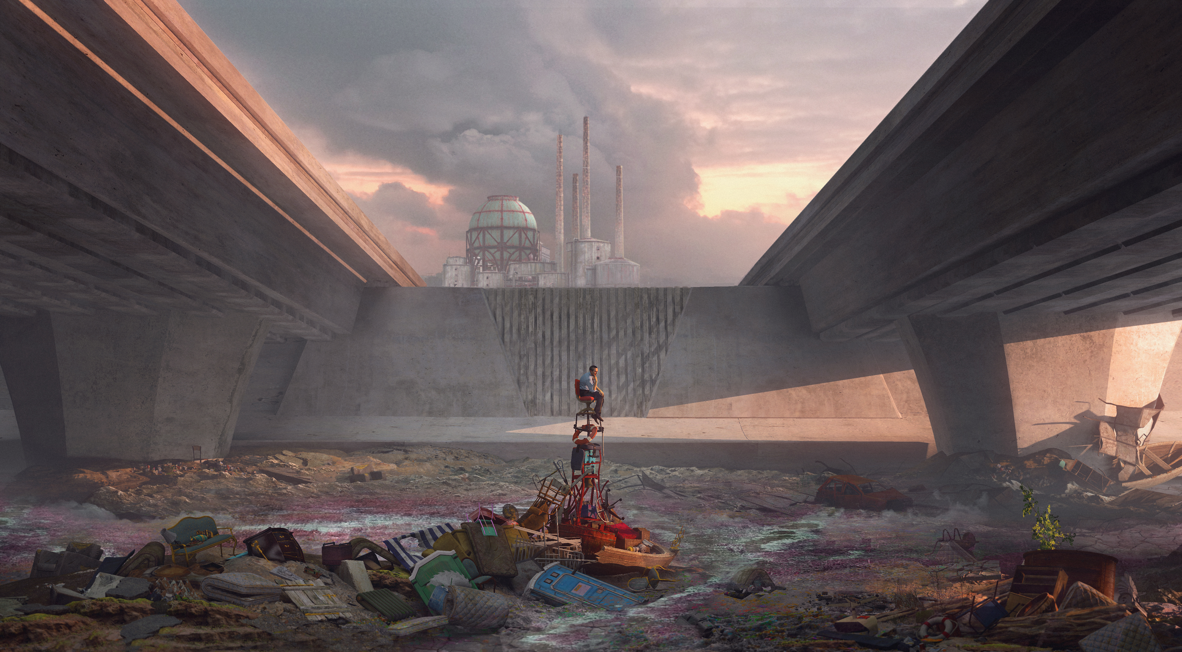 Global Annihilation 2050 - Los Angeles River by Crazy-Knife