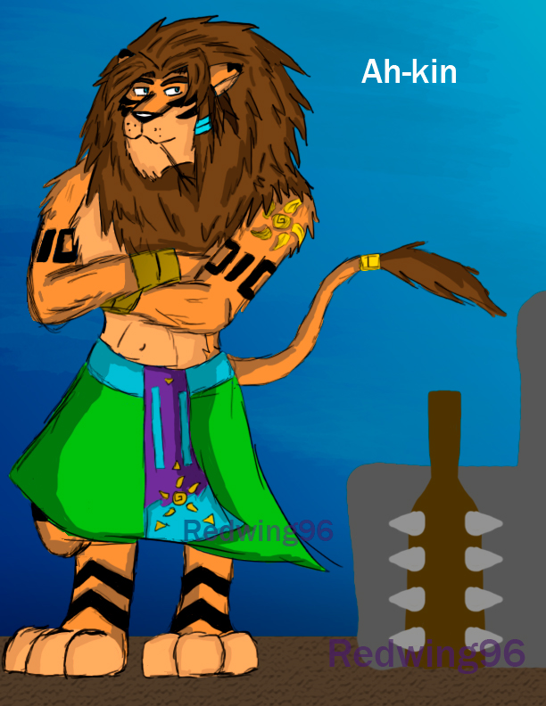 Ah Kin Pol Ah-kin the mayan lion by Redwing96 on DeviantArt