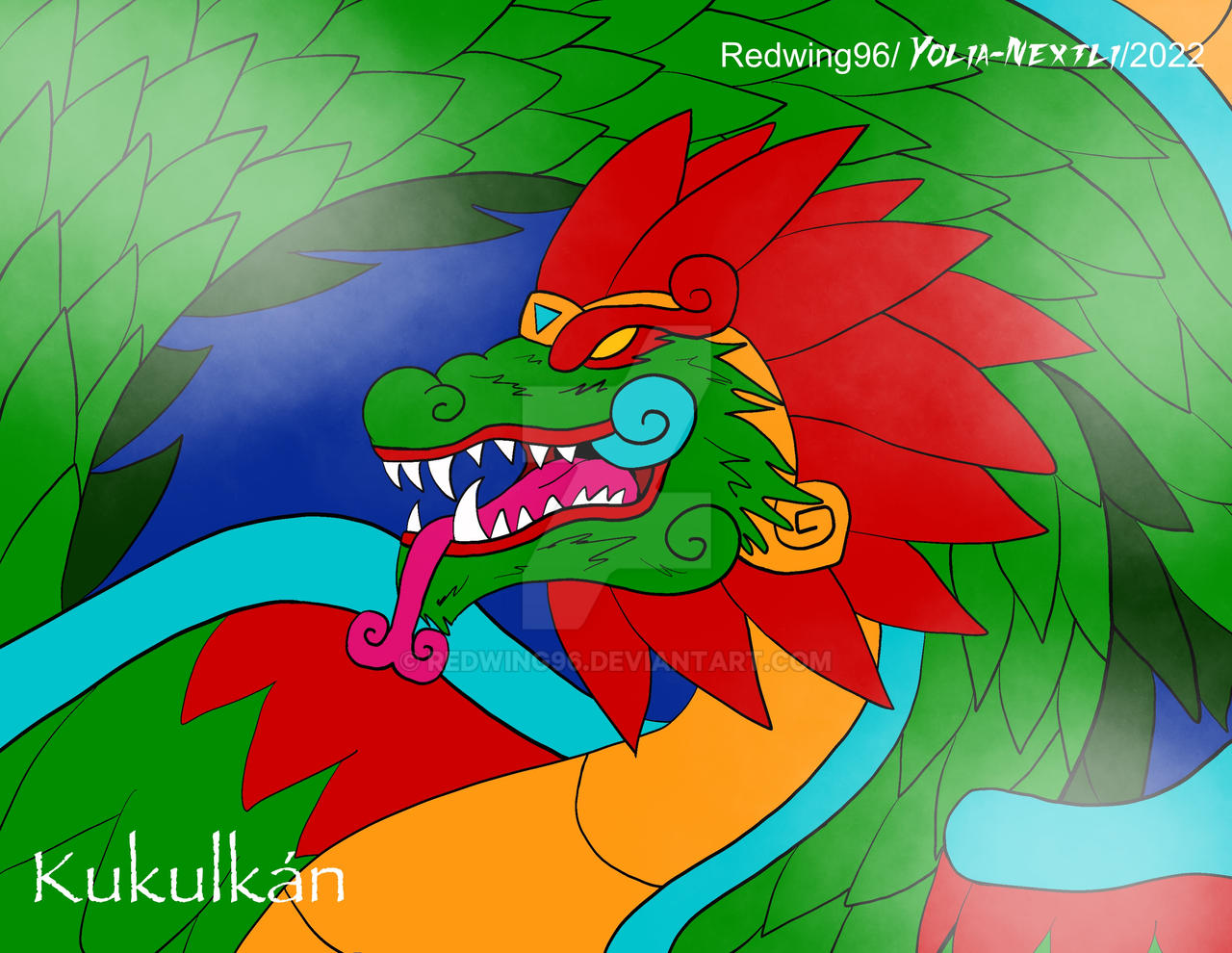 Kukulkan, the feathered serpent by Redwing96 on DeviantArt
