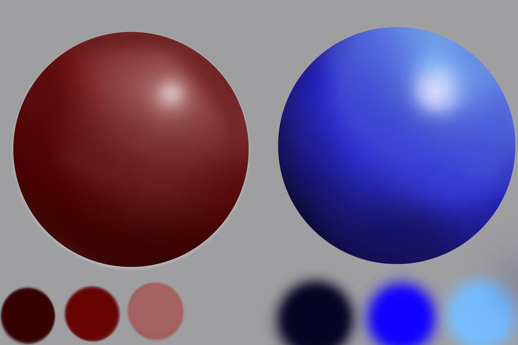 Painting Practice-Shading Spheres by TicketTock on DeviantArt