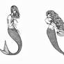 mermaids lineart part 2