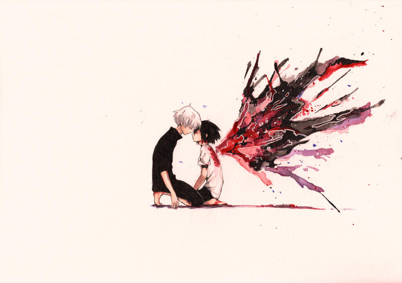 Tokyo Ghoul : Keneki and Touka