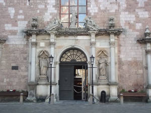 An entrance to the church