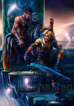 FFX Dissidia: Jecht and Tidus