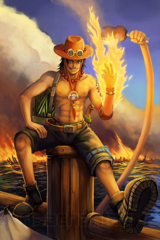 OP: Portgas D. Ace by Risachantag on DeviantArt