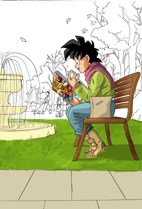 Teen Goten Reading Jump