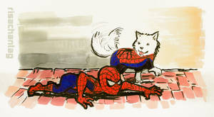 Spiderdog sideways