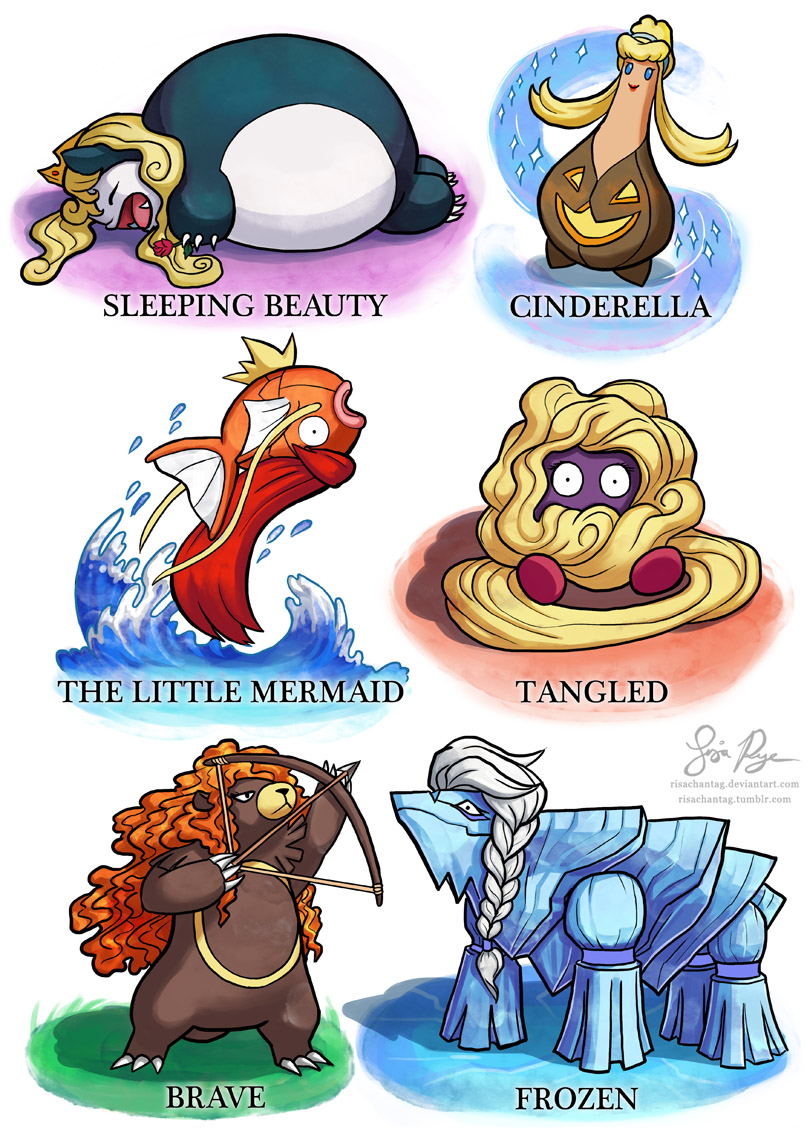 Disney Princesses as Pokemon