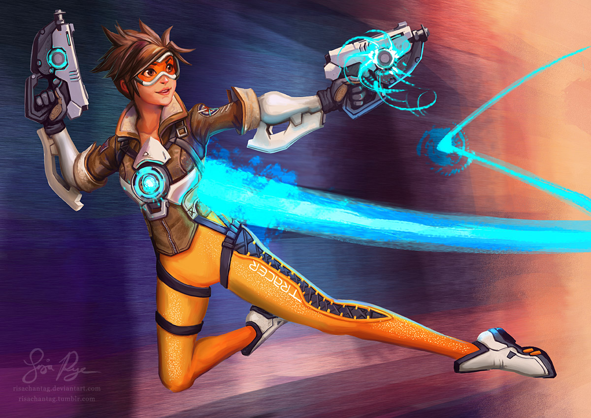 Overwatch - Tracer [Wallpaper] by KirarinAigis on DeviantArt