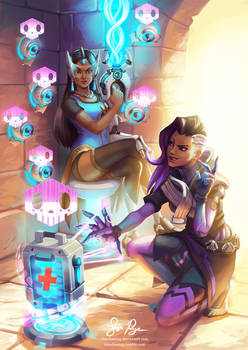 Symmetra and Sombra