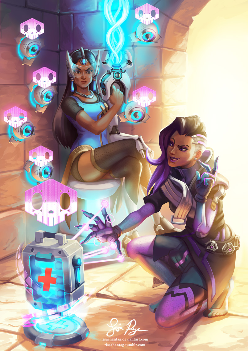 Symmetra and Sombra