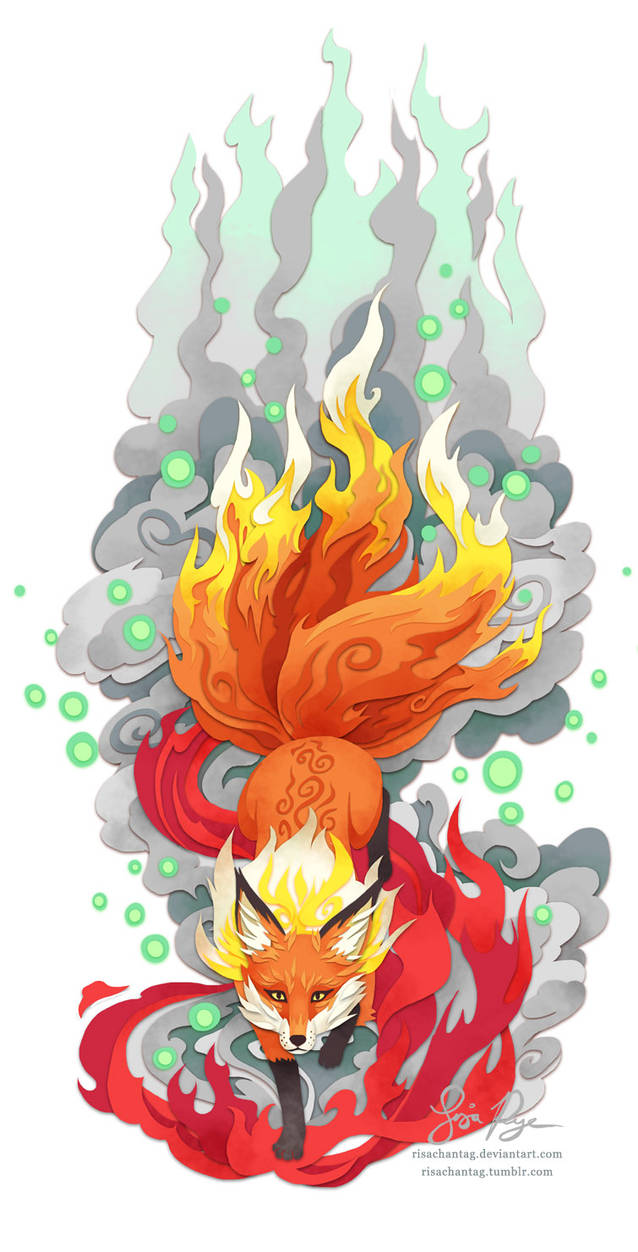 Fox Fire by Risachantag on DeviantArt