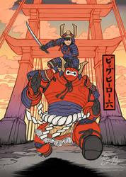 Big Hero 6 Ukiyo-e by Risachantag