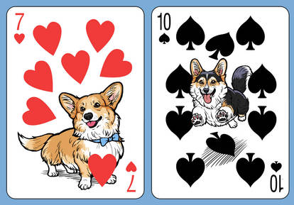 Corgi Deck Number Cards 2