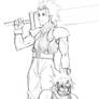 FFVIILO: Zack and Cloud sketch