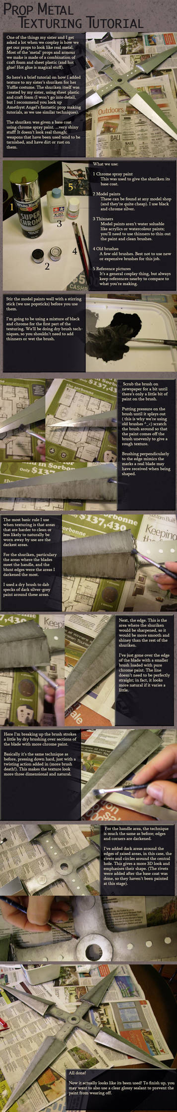 Cosplay:Metal Texture Tutorial by Risachantag