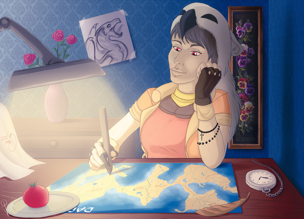 Drawing A Map By Dark Griphonka On DeviantArt